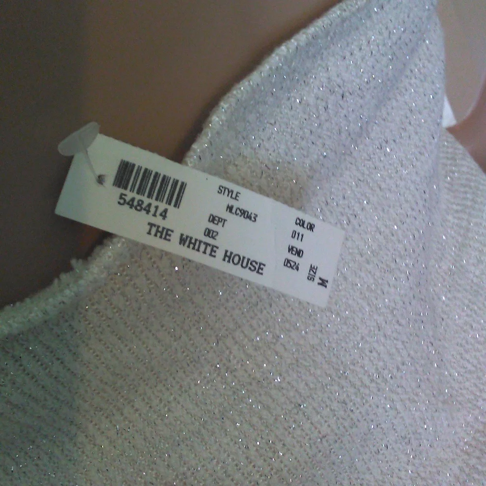 BNWT VINTAGE WHITE HOUSE BOUTIQUE 3 PC OFF WHITE/ GOLD SEXY SZ SMALL BY MARe' - Picture 12 of 12